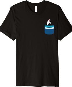 Cute Pocket Orca Lover Ocean Animal Killer Whale Premium T-Shirt