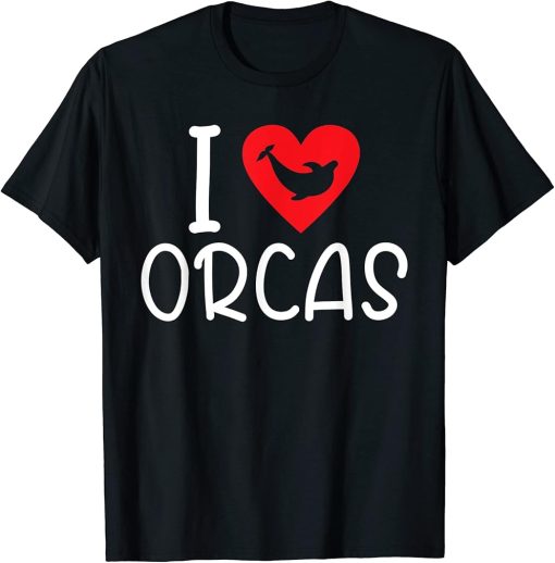 I love Orcas Whale T-Shirt