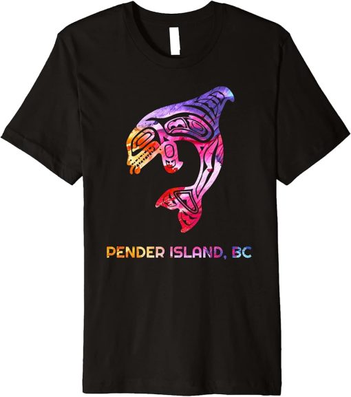 Tribal Pender Island OR Orca Killer Whale Native American Premium T-Shirt