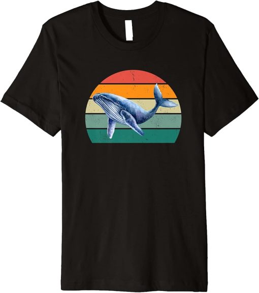 Cetaceans Fin Blue Whale Orca Beluga Gray Fin Whale Whale Premium T-Shirt