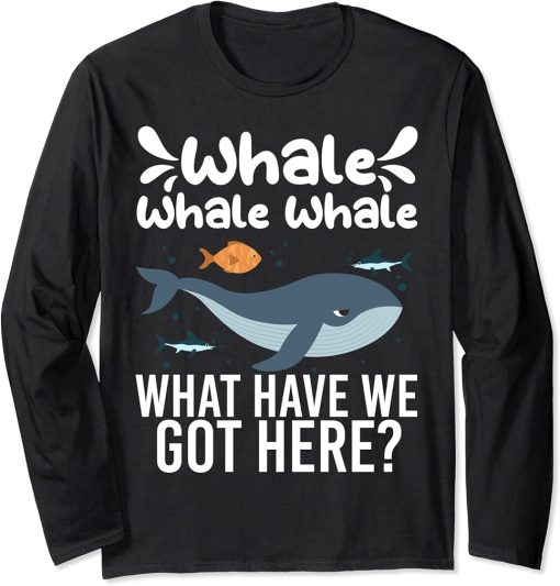 Funny Orca Lover Graphic for Women Men Kids Whale Long Sleeve T-Shirt