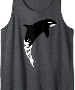 Amazing Orca Whale T-Shirt Graphic Construction Tank Top