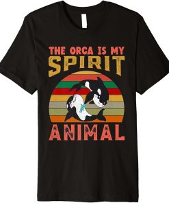 The Orca Is My Spirit Animal - Vintage Killer Whale Premium T-Shirt